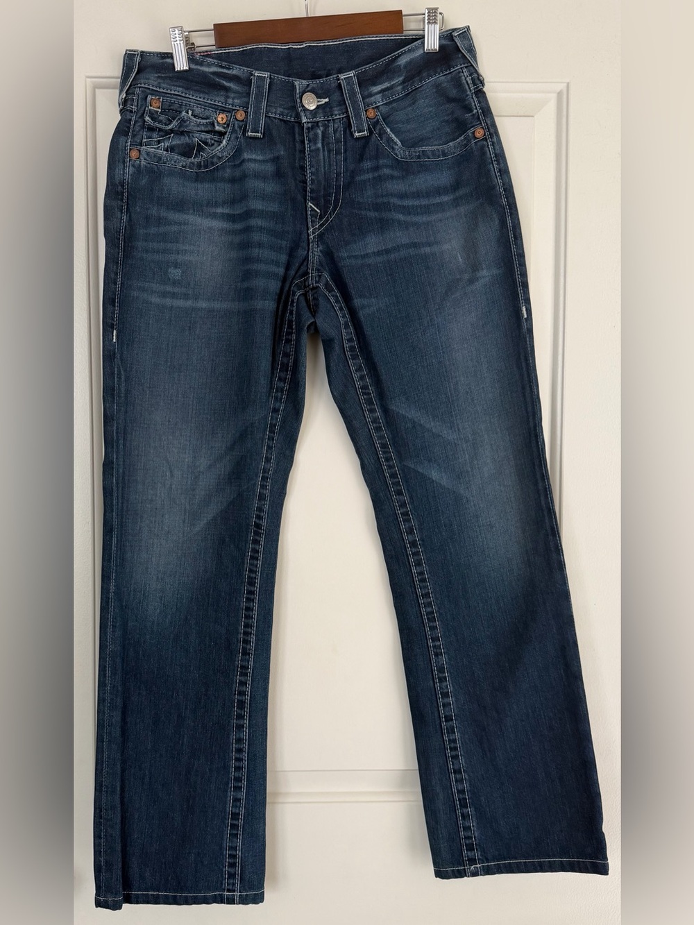 True Religion Men’s Ricky Straight Leg Denim Jeans